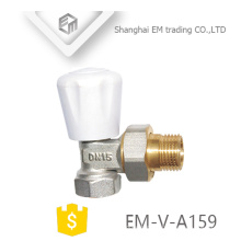 EM-V-A159 Mâle union lock bouclier laiton Radiateur thermostatique angle vanne DN15